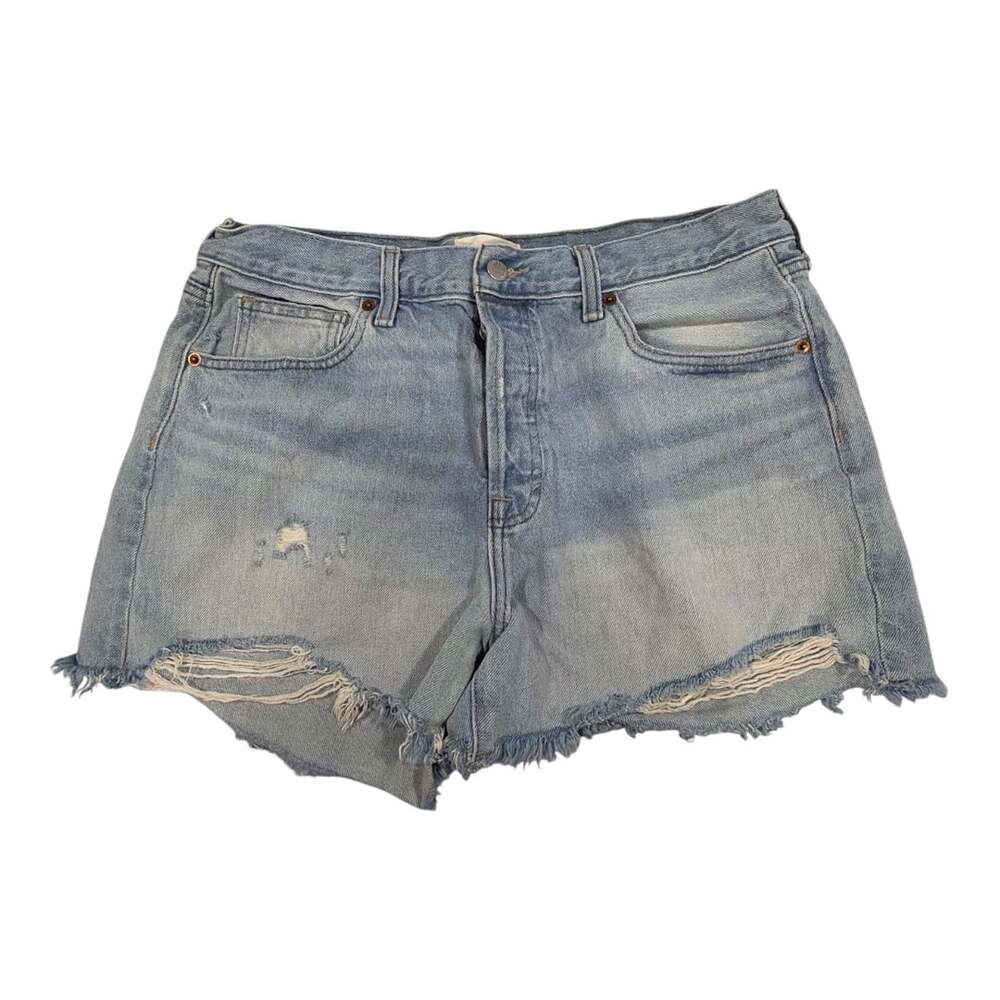 Universal Thread 90s Baggy Short Distressed Blue Denim Cut-Off Jean Shorts Size